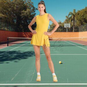 Women’s Game Day High Neck 👟🎾⚡ Low Back Active Dress Joy Lab Size Medium